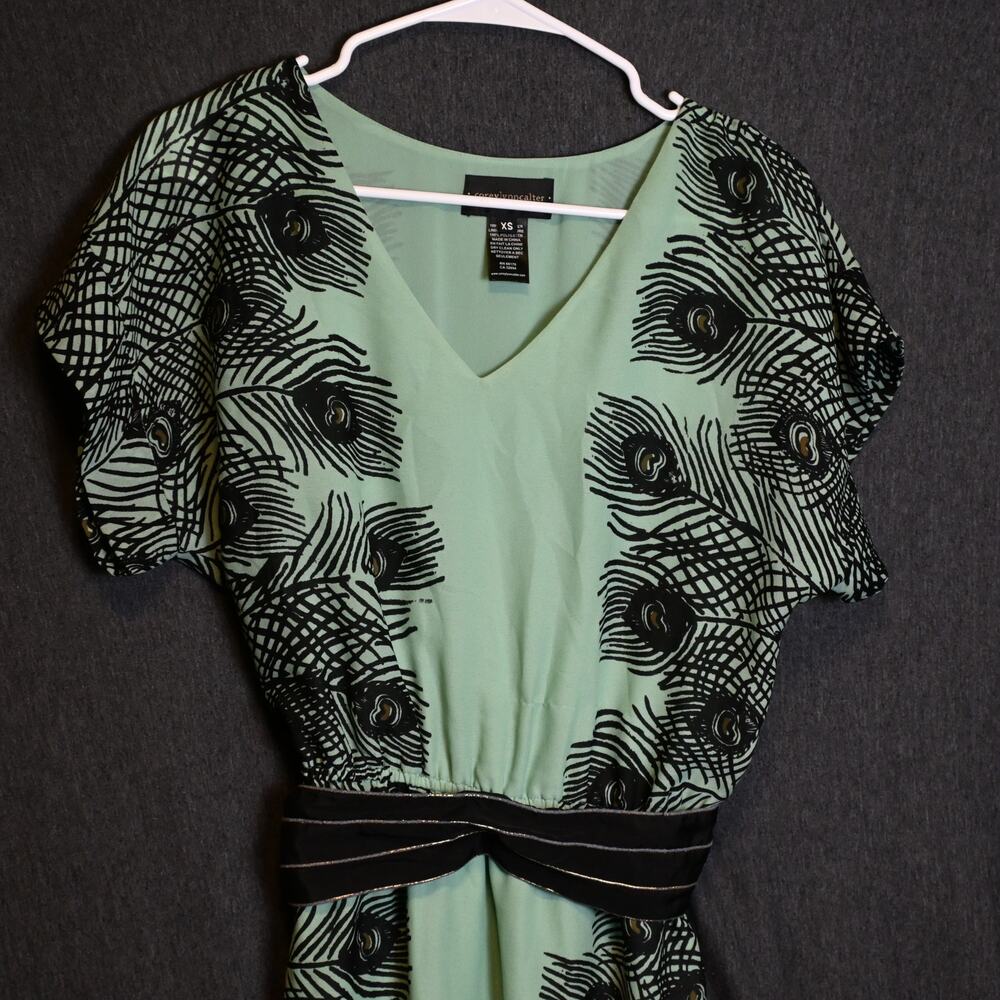 Corey Lynn Calter by Anthropologie Women's XS Plumes Kimono Midi Dress